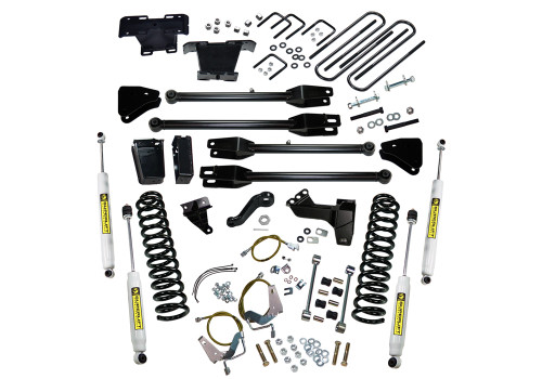 08-10 Ford F250/F350 4WD Diesel 6in Suspension Lift Kit w/4-Link Conversion SL Shocks - Superlift Suspension