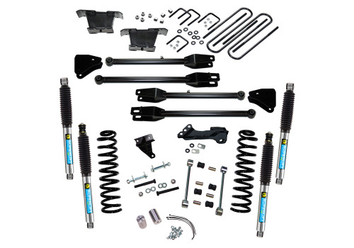 08-10 Ford F250/F350 4WD Diesel 4in Suspension Lift Kit w/4-Link Conversion Bilstein Shocks - Superlift Suspension