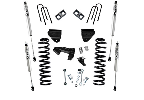 08-10 Ford F250/F350 4WD Diesel 4in Suspension Lift Kit w/o 4Link Arms Radius Arms w/Fox Shocks - Superlift Suspension