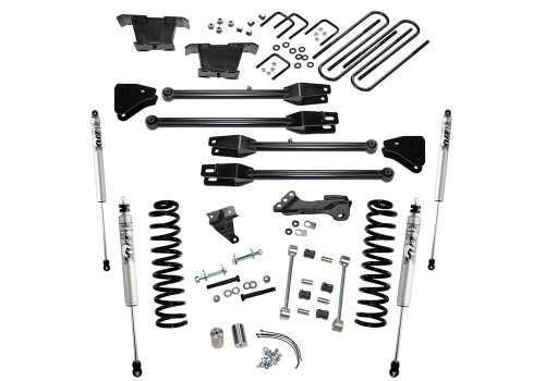 08-10 Ford F250/F350 4WD Diesel 4in Suspension Lift Kit Fits 4-Link Arms w/Fox Shocks - Superlift Suspension