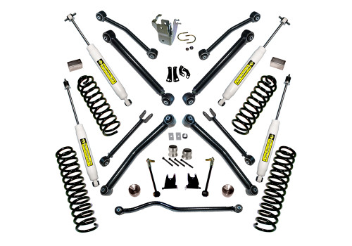 07-18 Jeep JK 2DR 4in Suspension Lift Kit w/Reflex Control Arms SL Shocks - Superlift Suspension