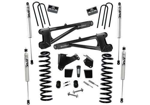 05-07 Ford F250/F350 4WD Diesel 6in Suspension Lift Kit w/Replacement Radius Arms Fox Shocks - Superlift Suspension