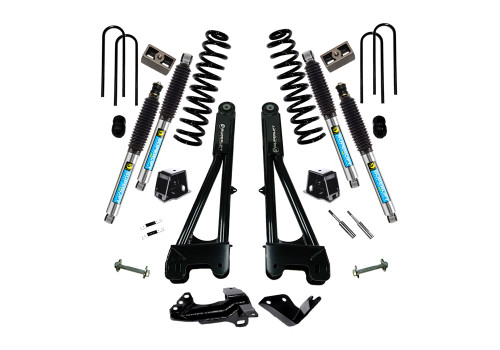 05-07 Ford F250/F350 4WD Diesel 4in Suspension Lift Kit w/Replacement Radius Arms Bilstein Shocks - Superlift Suspension