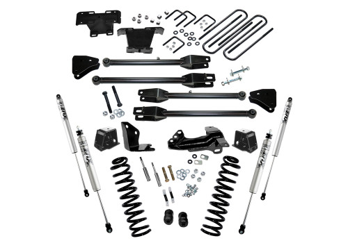 05-07 Ford F250/F350 4WD Diesel 4in Lift Kit Fits 4-Link Arms w/Fox Shocks