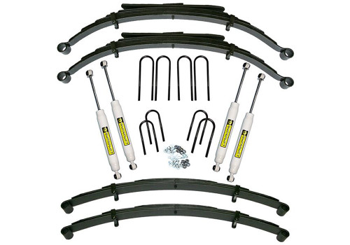 73-91 Chevy/GMC 2500 4WD 4in Suspension Lift Kit w/52" Rear Springs Sl Shocks - Superlift Suspension