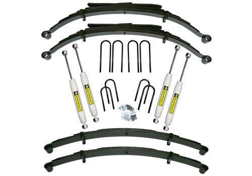 73-87 Chevy/GMC K10/K15 4in Suspension Lift Kit w/52" Rear Springs SL Shocks - Superlift Suspension