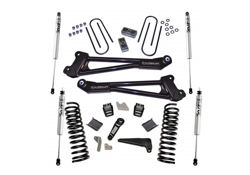 13-18 Dodge Ram 3500 4WD Diesel 4in Suspension Lift Kit w/Radius Arms Fox Shocks - Superlift Suspension