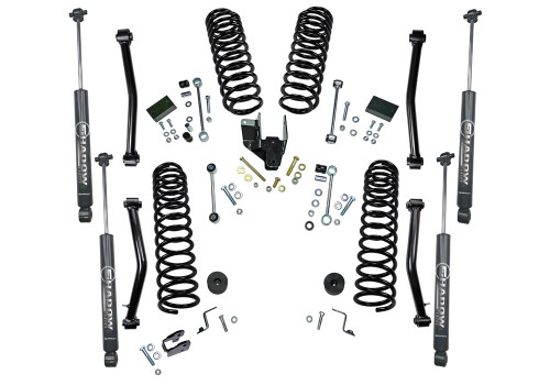 18-22 Jeep JP/JL 4DR 4in Dual Rate Coil Lift Kit w/Shadow Series Shocks - Superlift Suspension