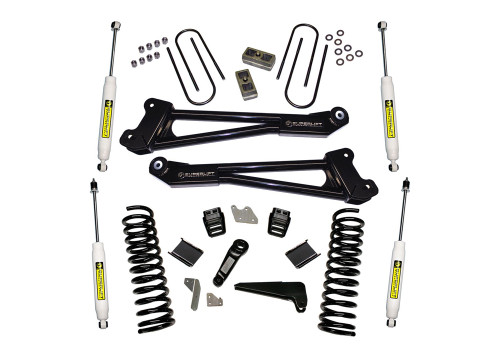 13-18 Dodge Ram 3500 4WD Diesel 4in Suspension Lift Kit w/SL Shocks Replacement Radius Arms K144 - Superlift Suspension