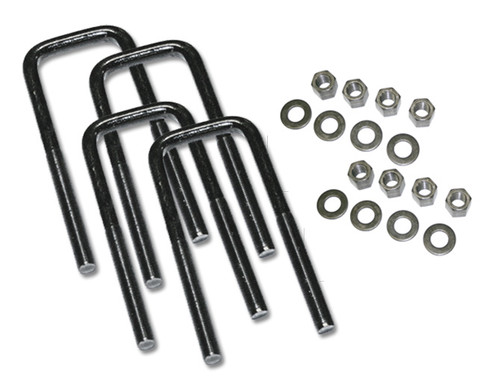 5/8 x 2/1/2 x 9in U-Bolt Square w/Hardware 4 Pack - Superlift Suspension