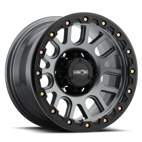 17x9 8x6.5 4.5BS Nemesis Gunmetal - Vision Wheel