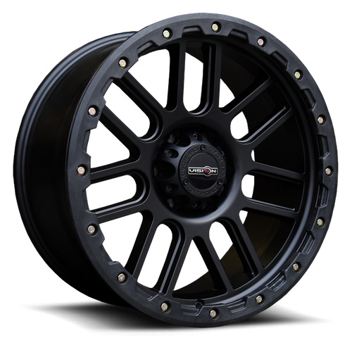 17x9 8x6.5 4.5BS Nemesis Black - Vision Wheel