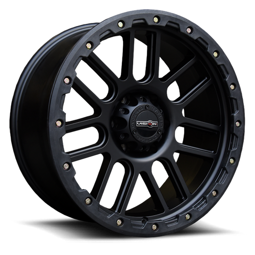 18x9 6x135 5.7BS Nemesis Black - Vision Wheel