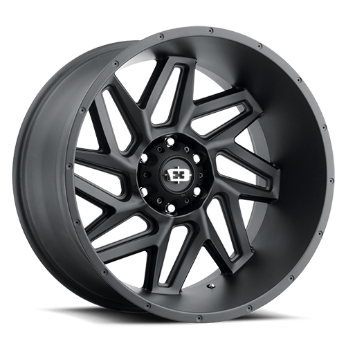 22x10 6x135 4.75BS Spyder Black - Vision Wheel