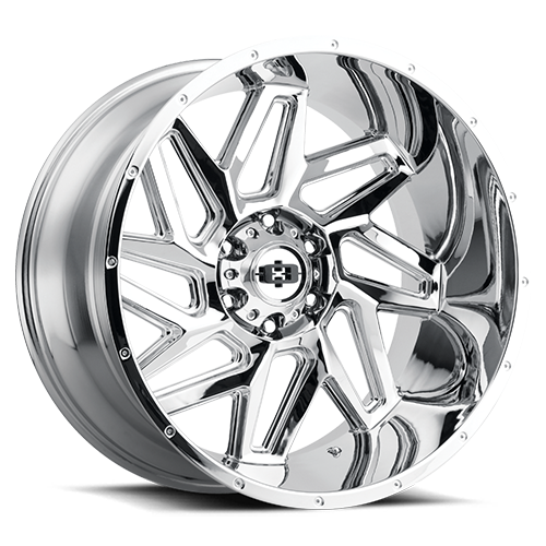 22x10 6x5.5 4.75BS Spyder Chrome - Vision Wheel