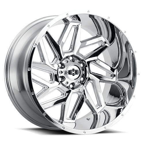 22x10 8x180 4.75BS Spyder Chrome - Vision Wheel