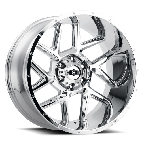 20x12 5x5.0 4.5BS Sliver Chrome - Vision Wheel