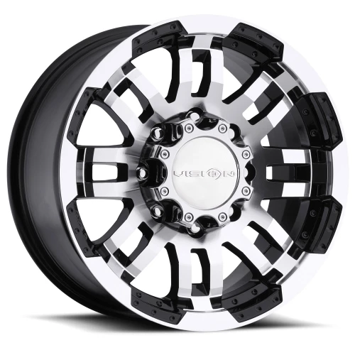 375 Warrior 20x9 8x170 +0mm Black Machined