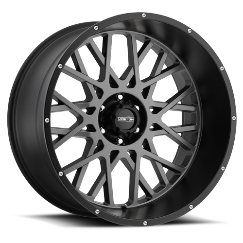 22x10 8x6.5 4.75BS Rocker Anthracite - Vision Wheel