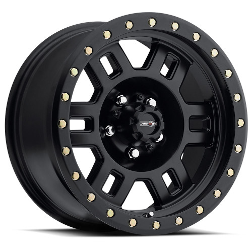 15x8 5x5.0 3.75BS 398 Manx Black - Vision Wheel