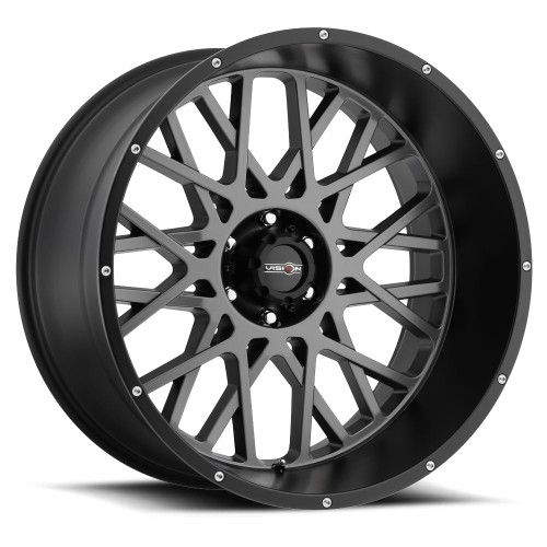 22x12 5x5.5 4.5BS Rocker Anthracite - Vision Wheel