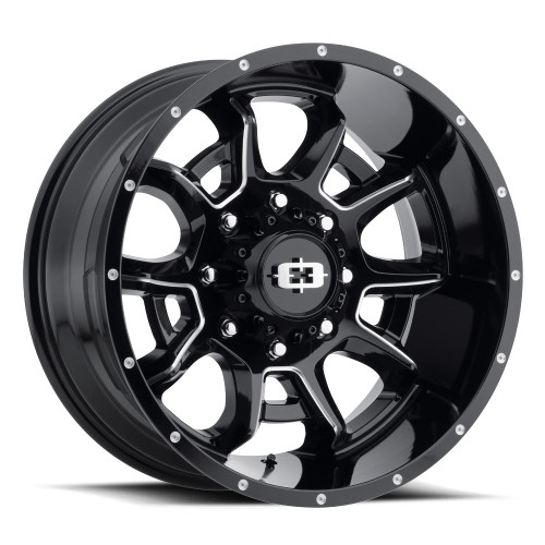 20x12 6x135 4.5BS Bomb Black Milled - Vision Wheel
