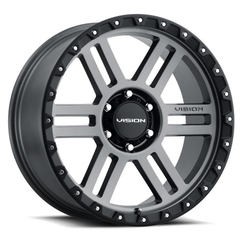 17x9 8x6.5 5.5BS 398 Manx2 Gray - Vision Wheel