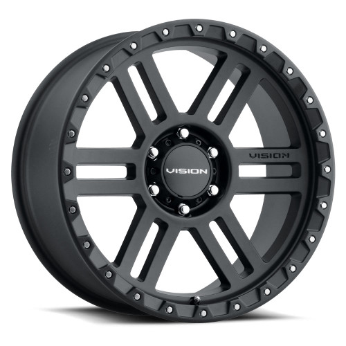 18x9 5x5.5 5.5BS 398  Manx2 Black  - Vision Wheel
