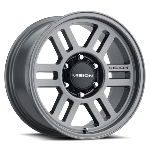 16x8 6x5.5 4.5BS Overland Gray - Vision Wheel