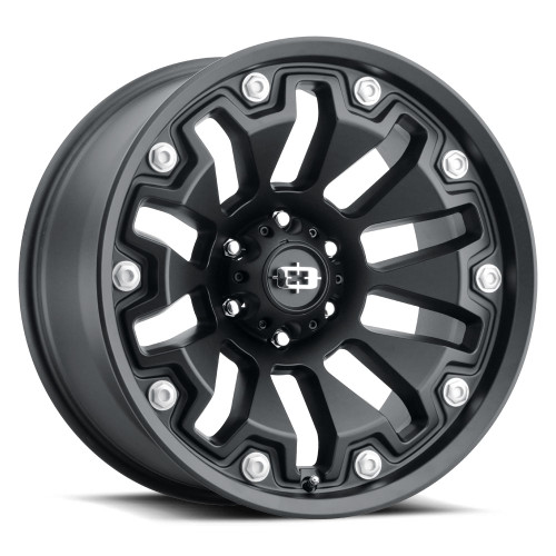 20x10 6x135 4.5BS Armor Black - Vision Wheel