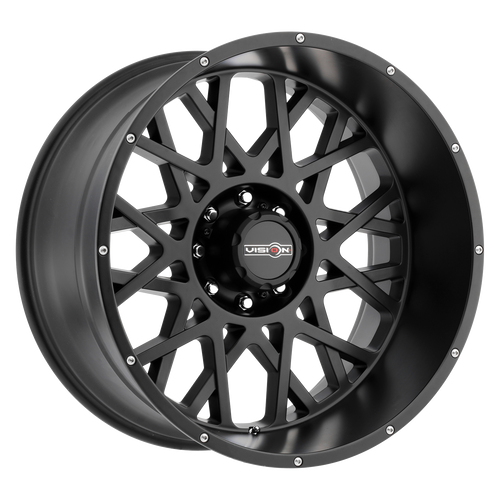 24x12 8x180 4.5BS Rocker Black - Vision Wheel