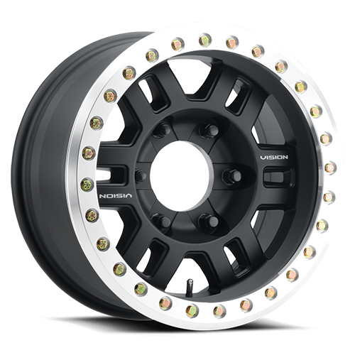 17x8.5 5x150 4.25BS 5x150 NCC BLK/MR RING VOR BL Black - Vision Wheel