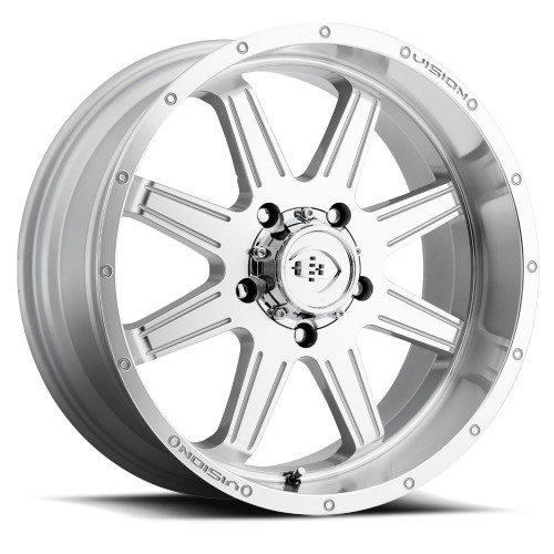 20x9 5x5.0 5.3BS Cannibal Silver - Vision Wheel