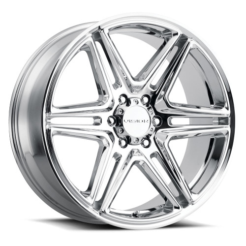 22x9.5 6x5.5 6.4BS Wedge Chrome - Vision Wheel