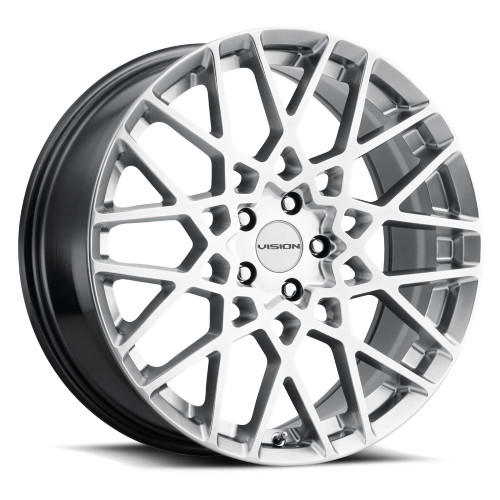 20x8.5 5x112 6.1BS Recoil Silver - Vision Wheel