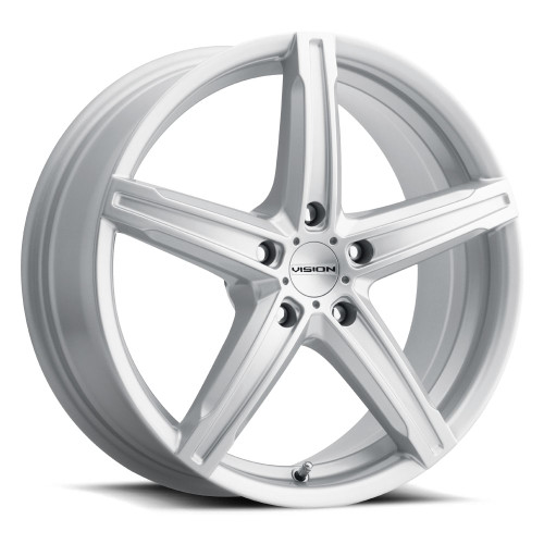 17x7 5x108 5.5BS Boost Silver - Vision Wheel