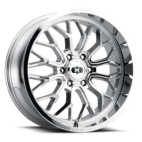 20x12 6x5.5 4.5BS Riot Chrome - Vision Wheel