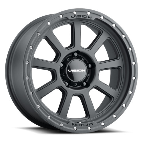 18x9 5x5.0 4.5BS OJOS Black - Vision Wheel