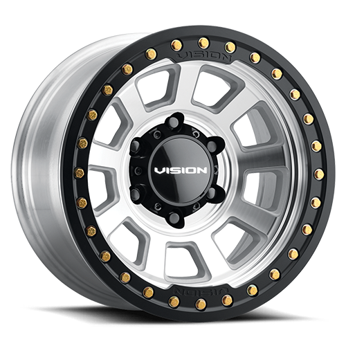 17x9 5x5.0 3.5BS OJOS Machined Beadlock - Vision Wheel