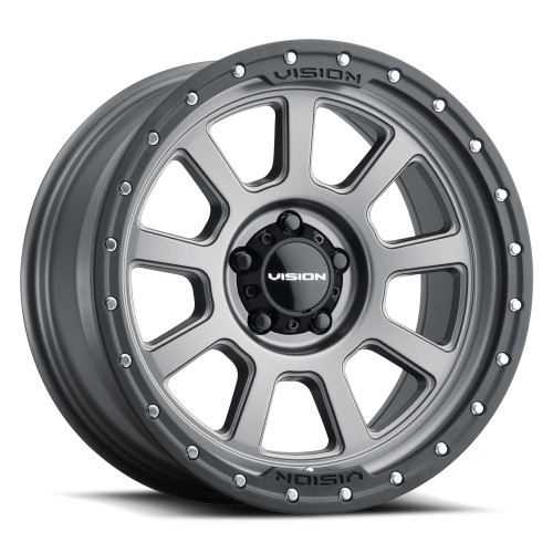18x9 5x5.0 5.5BS OJOS Gray - Vision Wheel 18x9 5x5.0 5.5BS OJOS Gray - Vision Wheel