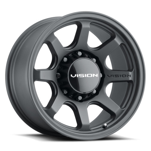 16x8 8x6.5 4.5BS Flow Black - Vision Wheel