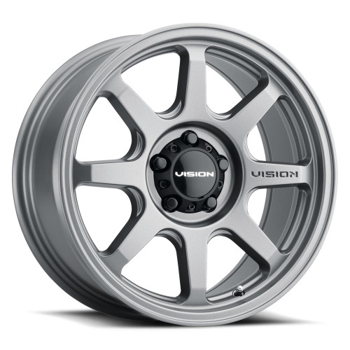 16x8 6x5.5 4.5BS Flow Gray - Vision Wheel