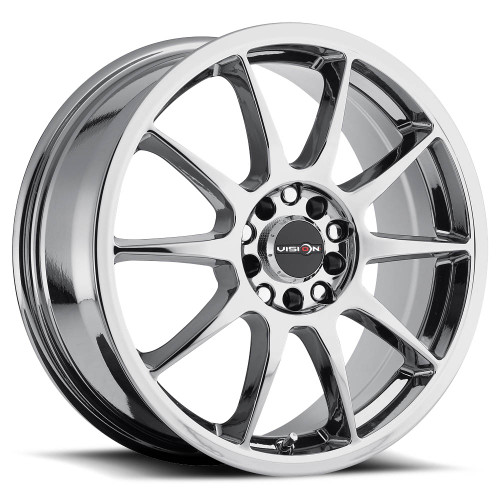 17x7 4x100 5.65BS Bane Chrome - Vision Wheel 17x7 4x100 5.65BS Bane Chrome - Vision Wheel
