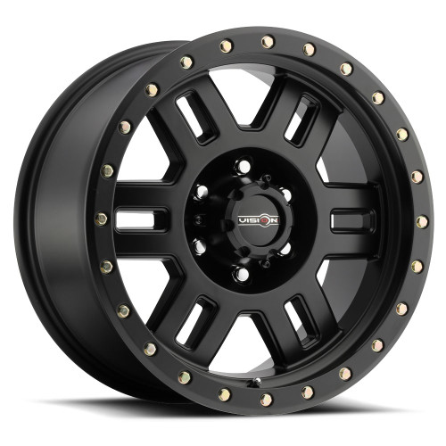 17x8.5 6x5.5 4.75BS 398 Manx Black - Vision Wheel