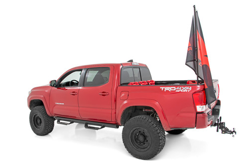Flag Pole Holder Bed Rail w/ Flag