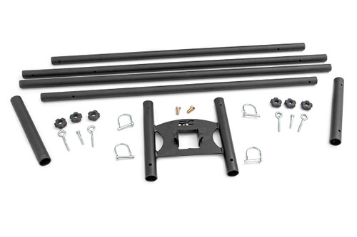 Flag Pole Holder Dual 2" Hitch w/ Flag Poles