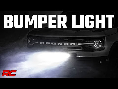 LED Light Bumper Mount 20" Black Single Row White DRL Ford Bronco Sport (21-23) LED Light Bumper Mount 20" Black Single Row White DRL Ford Bronco Sport (21-23)