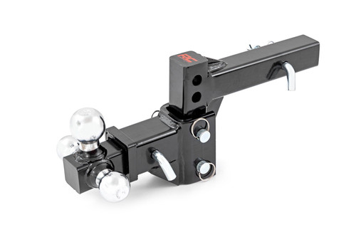 Adjustable Trailer Hitch 6" Drop Multi-Ball Mount Fits 2" Receiver