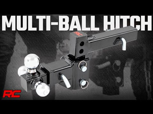 Adjustable Trailer Hitch 6" Drop Multi-Ball Mount Fits 2" Receiver