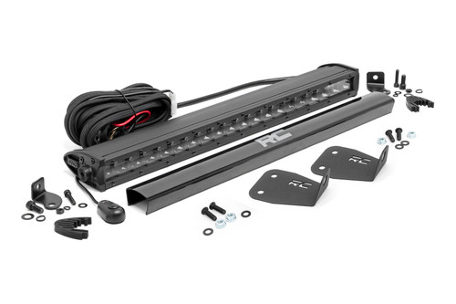 LED Light Bumper Mount 20" Black Single Row Ford Bronco Sport (21-24)